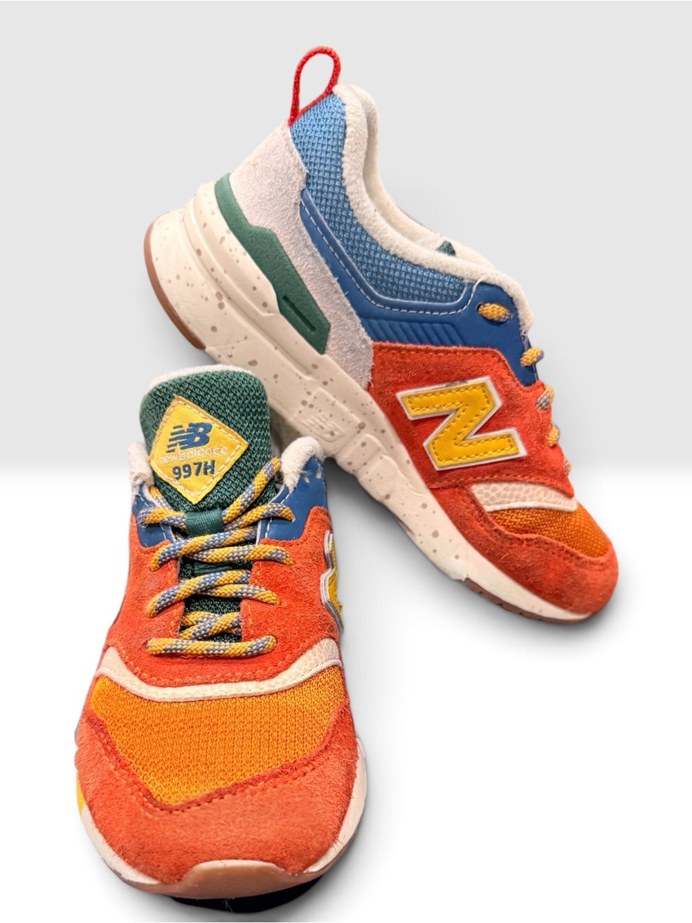 New Balance Kids Orange, Blue & Yellow 997H Sneakers